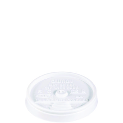 Sip Thru Lids, Fits 6 oz to 10 oz Cups, White, 100/Pack, 10 Packs/Carton