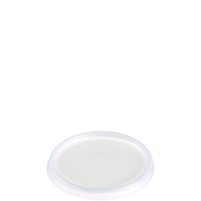 Non-Vented Cup Lids, Fits 6 oz Cups, 2, 3.5, 4 oz Food Containers, Translucent, 1,000/Carton