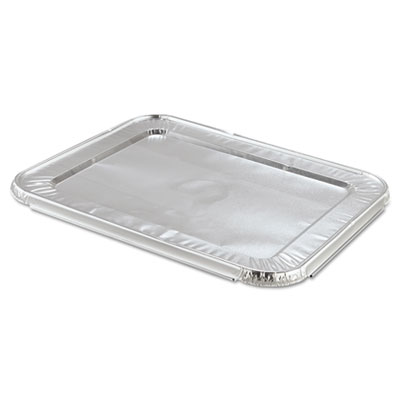 Steam Pan Foil Lids, Fits Half-Size Pan, 12.81 x 10.44, 100/Carton