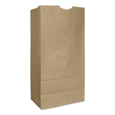 Grocery Paper Bags, 50 lb Capacity, #16, 7.75" x 4.81" x 16", Kraft, 500 Bags