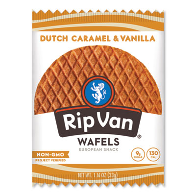 Wafels - Single Serve, Dutch Caramel and Vanilla, 1.16 oz Pack, 12/Box