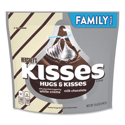 KISSES and HUGS Family Pack Assortment, 15.6 oz Bag, 3 Bags/Pack, Ships in 1-3 Business Days