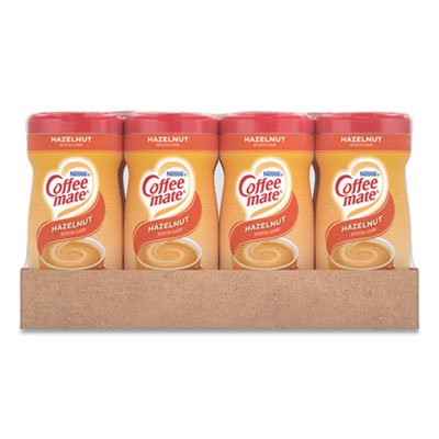 Non-Dairy Powdered Creamer, Hazelnut, 15 oz Canister, 12/Carton