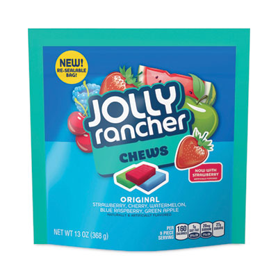 Chews Candy, Assorted Flavors, 13 oz Pouches, 4/Carton, Ships in 1-3 Business Days
