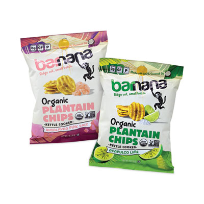 Plantain Chip Variety Pack, 2 oz Bag, 12/Pack, Ships in 1-3 Business Days