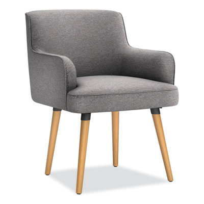 Matter Multipurpose Chair, 23" x 24.8" x 34", Light Gray Seat/Back, Natural Wood Base, Ships in 7-10 Business Days