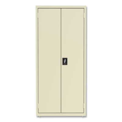 Fully Assembled Storage Cabinets, 3 Shelves, 30" x 15" x 66", Putty
