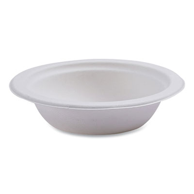 Renewable Sugarcane Bowls, 12 oz, Natural White, 50/Packs