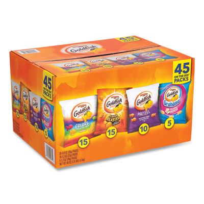 Goldfish Sweet and Savory Variety Pack, Assorted Flavors, 45/Carton, Ships in 1-3 Business Days