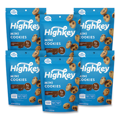Chocolate Chip Cookies, 2 oz, Bag, 6/Carton, Ships in 1-3 Business Days