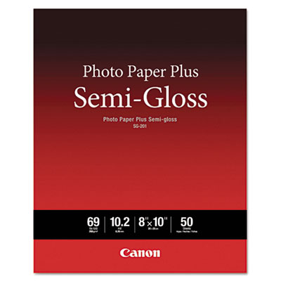 Photo Paper Plus Semi-Gloss, 10.2 mil, 8 x 10, Semi-Gloss White, 50/Pack