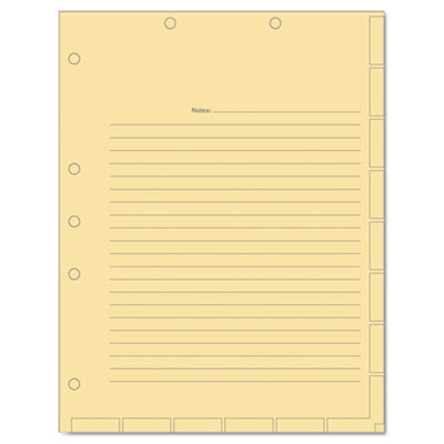 Medical Chart Index Divider Sheets, Untabbed, 11 x 8.5, Manila, 400/Box