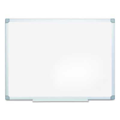 Earth Silver Easy-Clean Dry Erase Board, Reversible, 48 x 36, White Surface, Silver Aluminum Frame