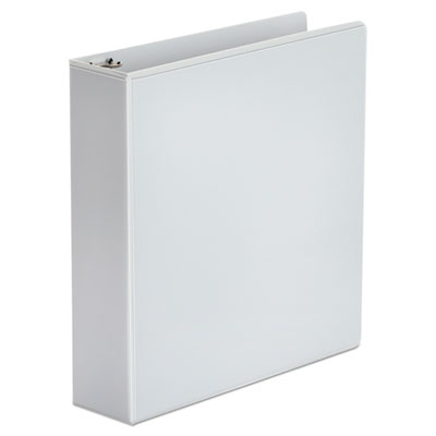 Economy Round Ring View Binder, 3 Rings, 2" Capacity, 11 x 8.5, White
