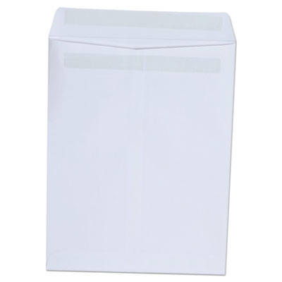 Self-Stick Open End Catalog Envelope, #10 1/2, Square Flap, Self-Adhesive Closure, 9 x 12, White, 100/Box