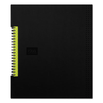 Idea Collective Professional Wirebound Hardcover Notebook, 1-Subject, Medium/College Rule, Black Cover, (80) 11 x 8.5 Sheets