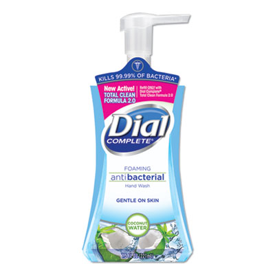 Antibacterial Foaming Hand Wash, Coconut Water, 7.5 oz Pump Bottle, 8/Carton
