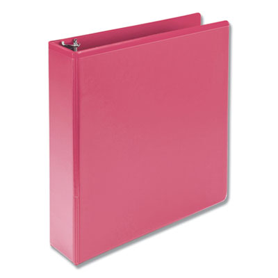 Earth?s Choice Plant-Based Durable Fashion View Binder, 3 Rings, 2" Capacity, 11 x 8.5, Berry, 2/Pack