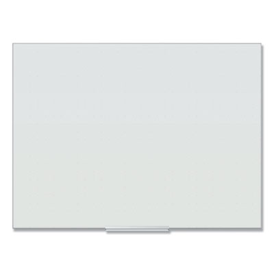 Floating Glass Ghost Grid Dry Erase Board, 47 x 35, White