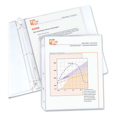 Standard Weight Polypropylene Sheet Protectors, Non-Glare, 2", 11 x 8.5, 50/Box