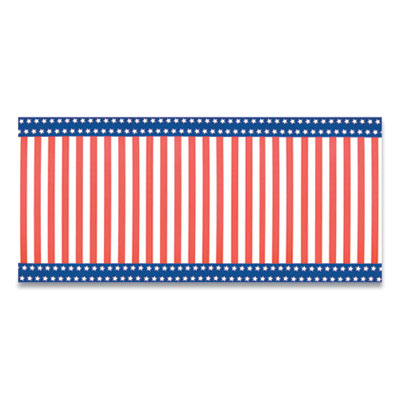 Corobuff Corrugated Paper Roll, 48" x 25 ft, Stars and Stripes