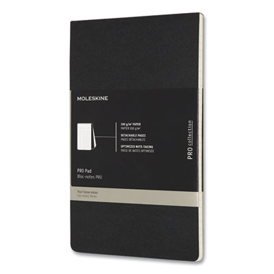 PRO Pad, Meeting-Minutes/Notes Format, Black Cover, 96 Ivory 5 x 8.25 Sheets