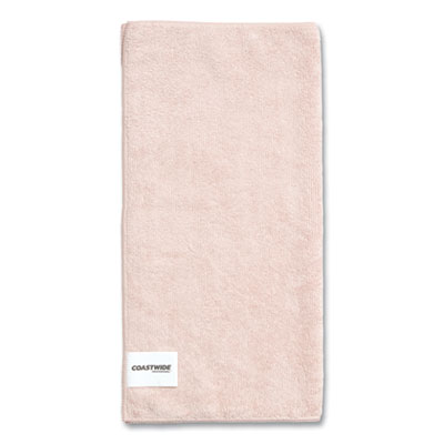 Microfiber Wipers, 15.75 x 15.75, Pink, 12/Pack