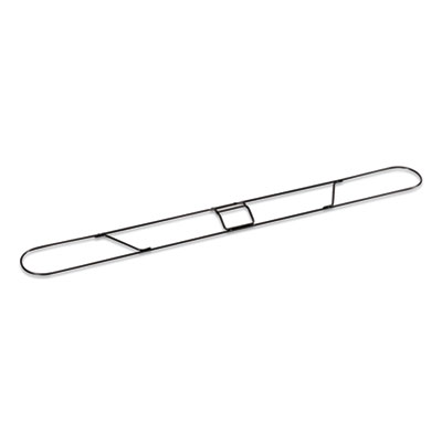 Dust Mop Frame, 48" x 5", Steel Wire, Black
