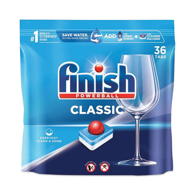 Powerball Classic Dishwasher Tabs, Fresh Scent, 36/Pack