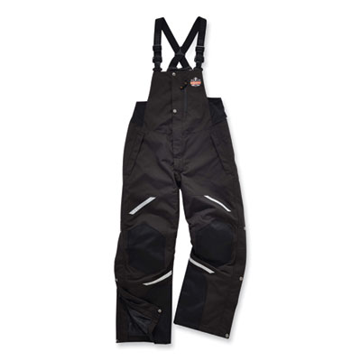 N-Ferno 6471 Thermal Bibs with 500D Nylon Shell, 2X-Large, Black, Ships in 1-3 Business Days