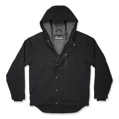 N-Ferno 6468 Duck Canvas Work Jacket, Small, Black, Ships in 1-3 Business Days