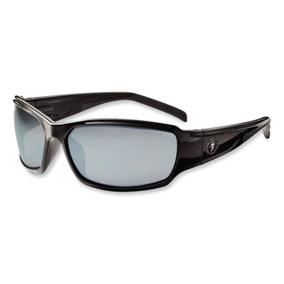 Skullerz Thor Safety Glasses, Black Nylon Impact Frame, Silver Mirror Polycarbonate Lens, Ships in 1-3 Business Days