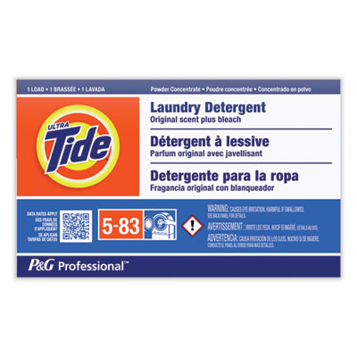 Powder Laundry Detergent Plus Bleach, Original Scent, 1.4 oz Vending Box, 156/Carton