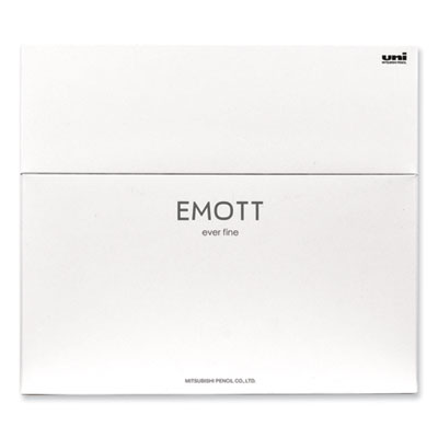 EMOTT ever fine Porous Point Pen, Stick, Fine 0.4 mm, Assorted Ink Colors, White Barrel, 40/Pack