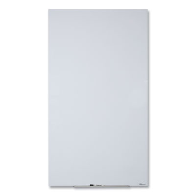 InvisaMount Vertical Magnetic Glass Dry-Erase Boards, 28 x 50, White Surface